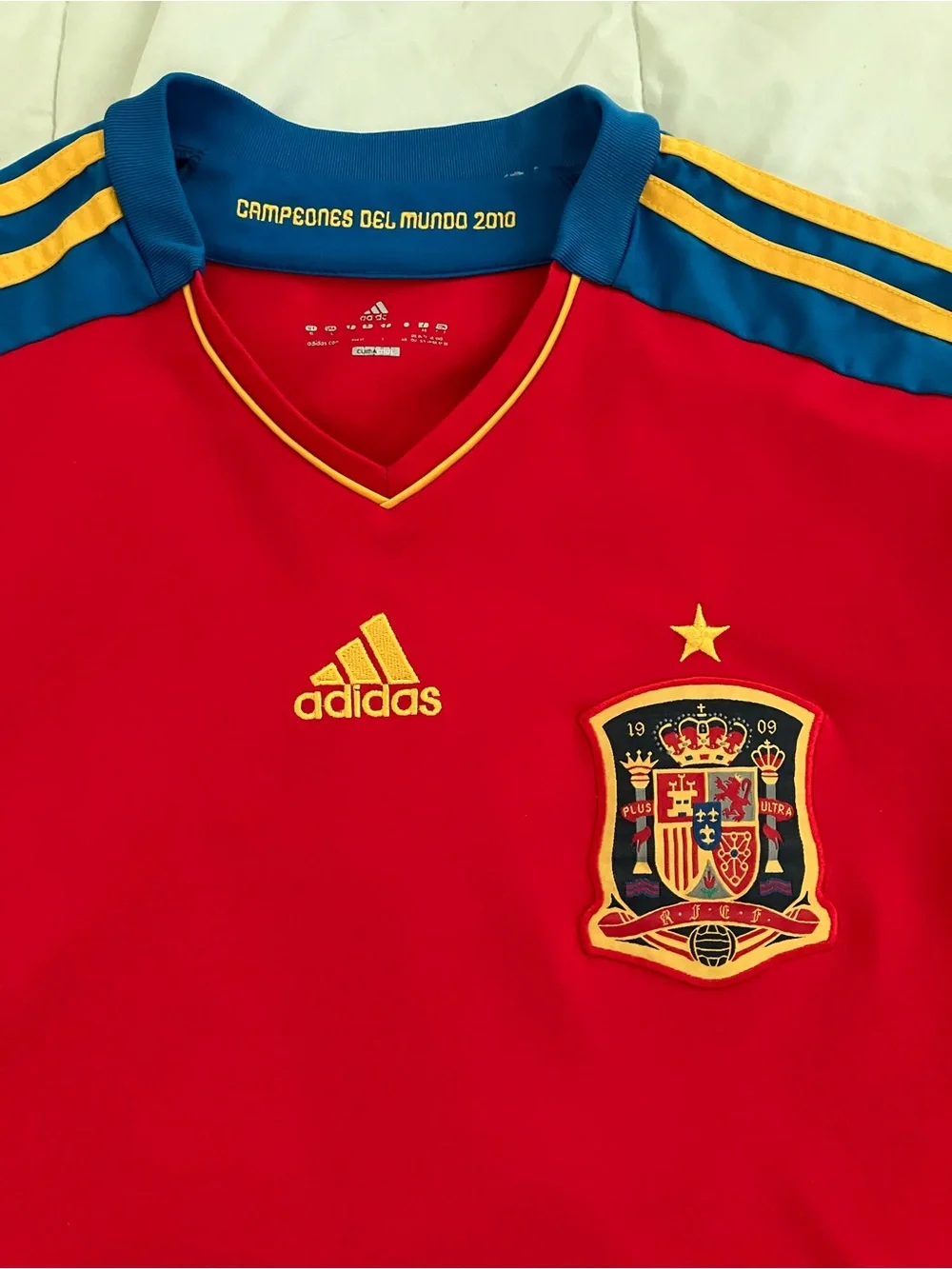 Adidas Spain National Team Jersey XL Soccer Football 2010 FIFA Word Cup Champion